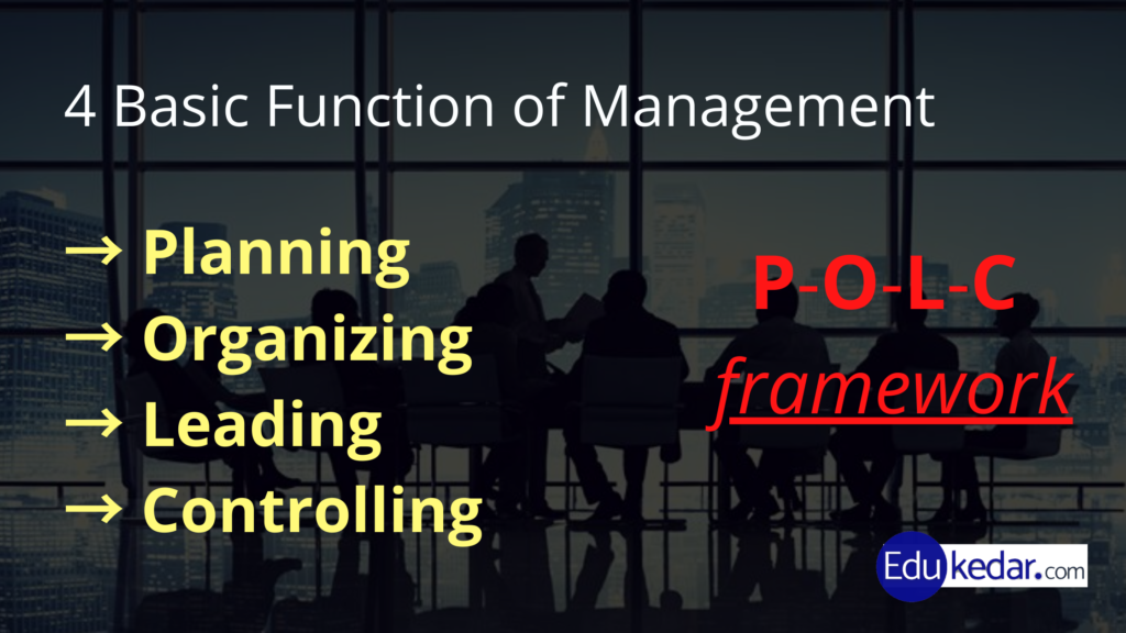 four basic functions of management