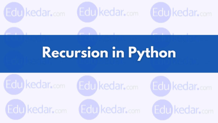 recursive function in python