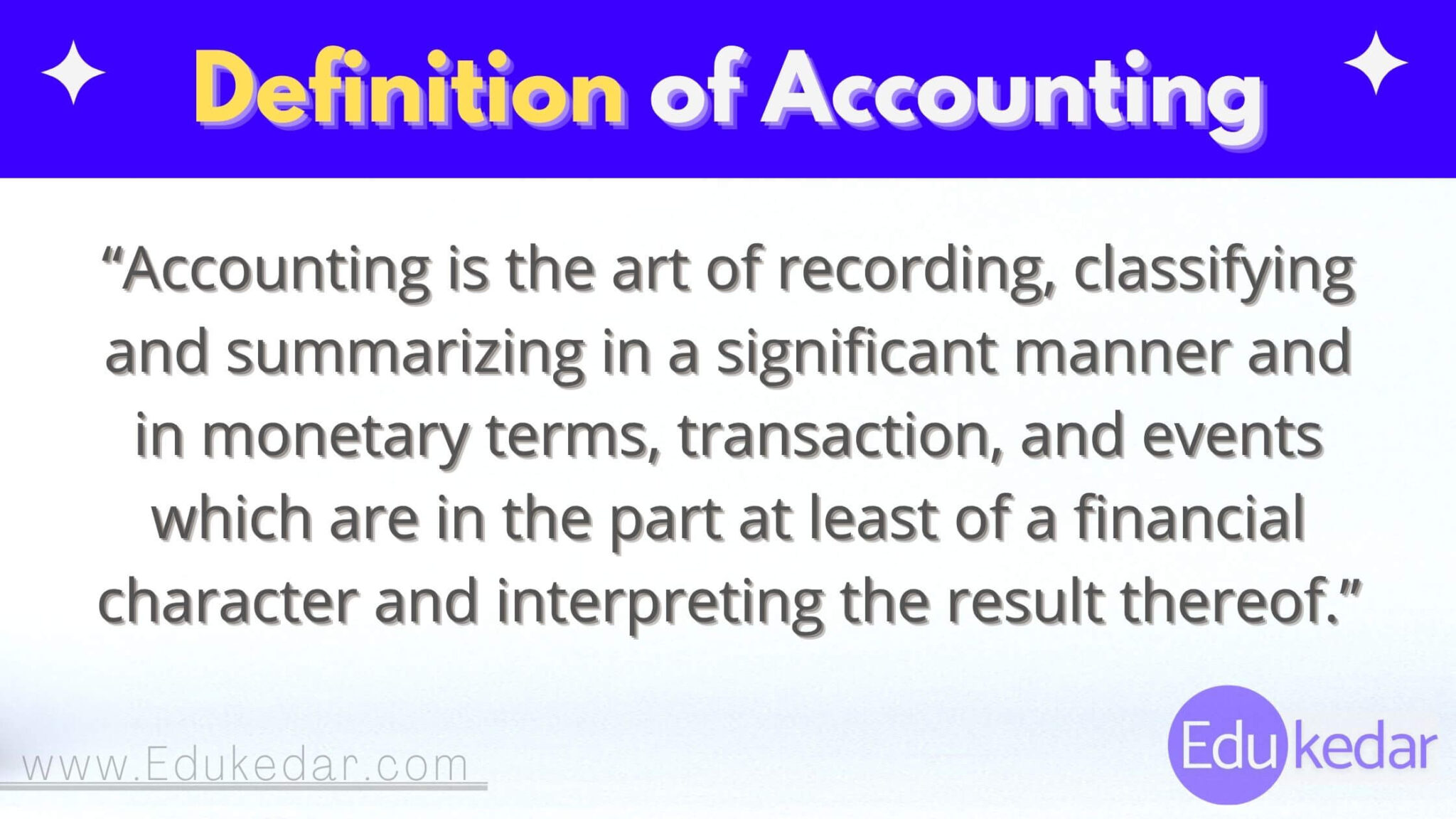 accounting definition