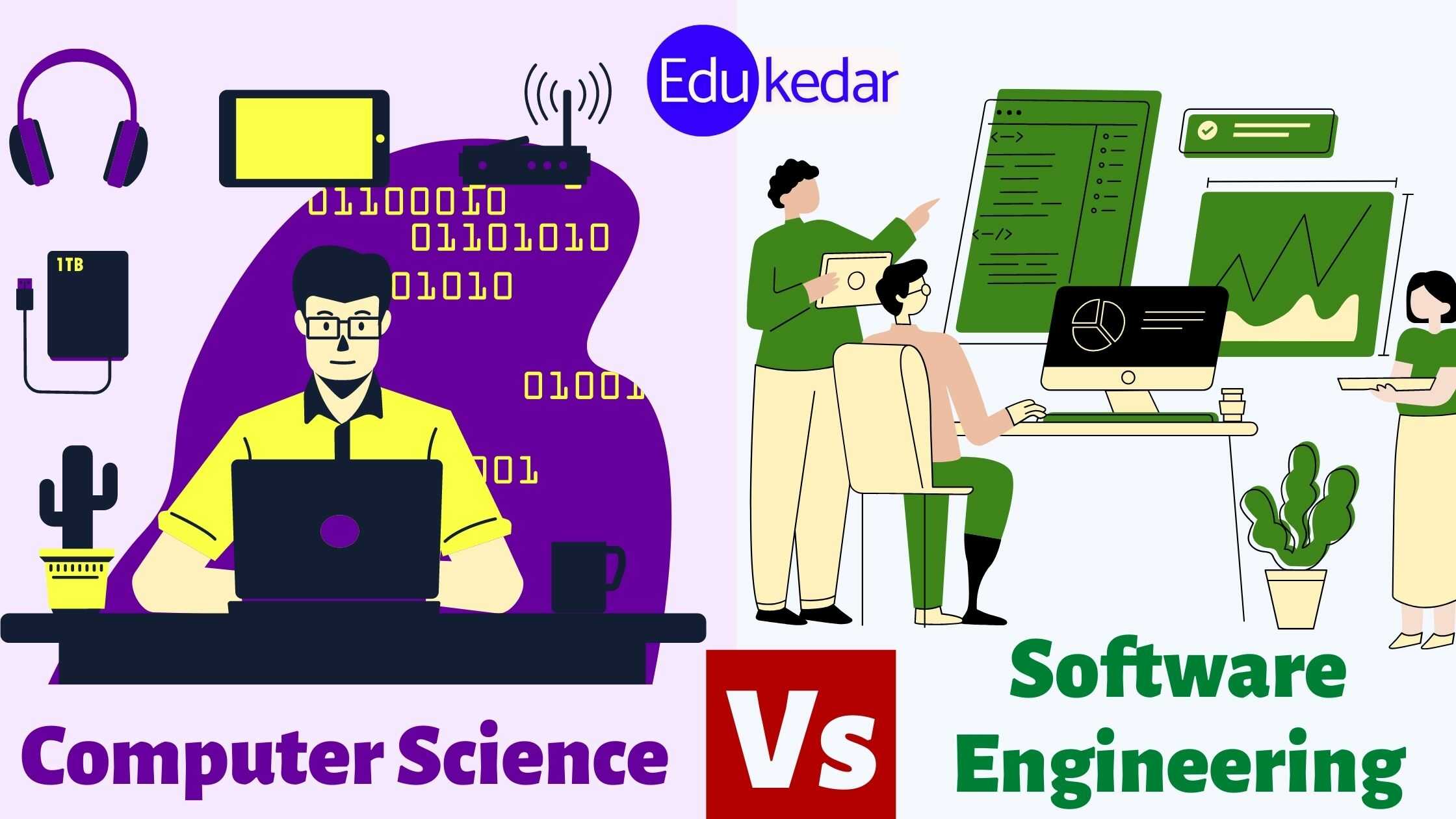 difference between Computer Science and Software Engineering