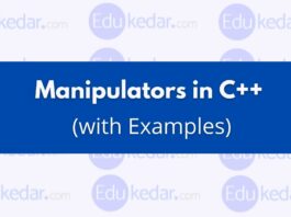 Manipulators in C++ with Example