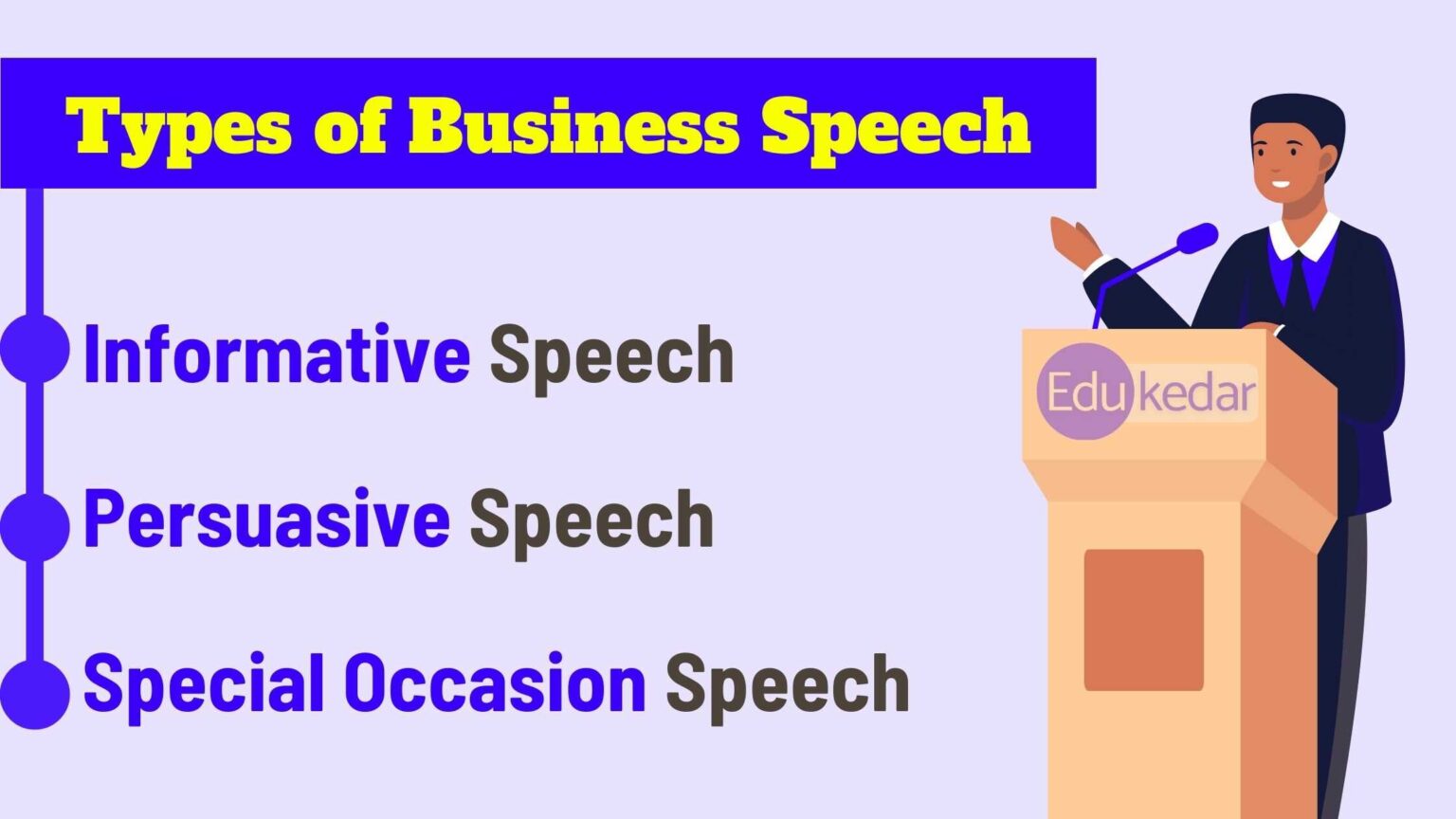 speech definition business