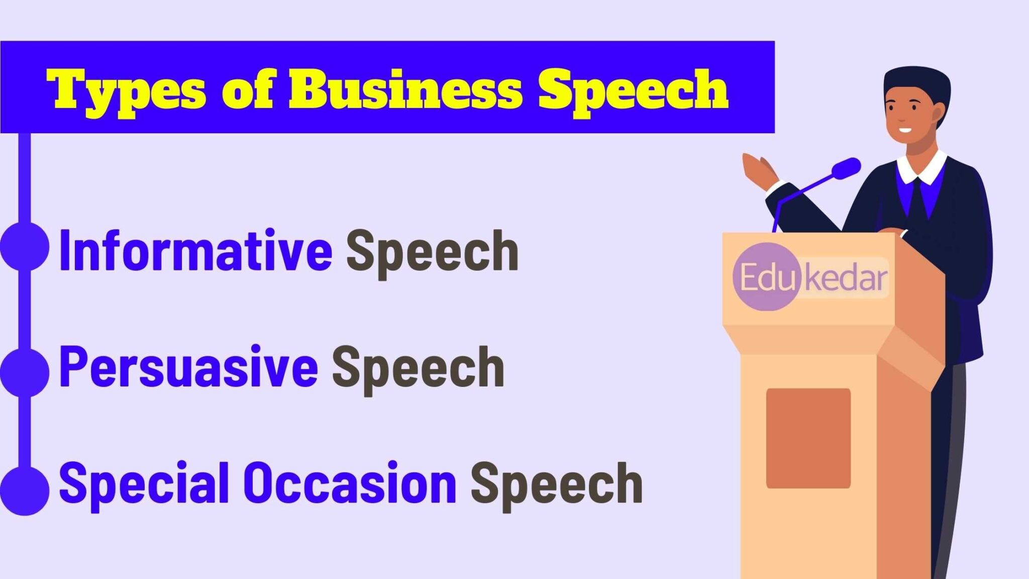 make a business speech