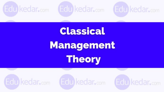 what is Classical Management Theory