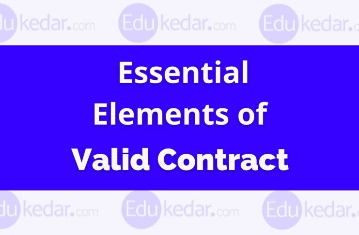 Essential Elements of Valid Contract