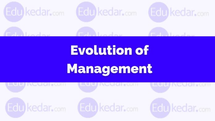 Evolution of Management Thought Theories with Examples
