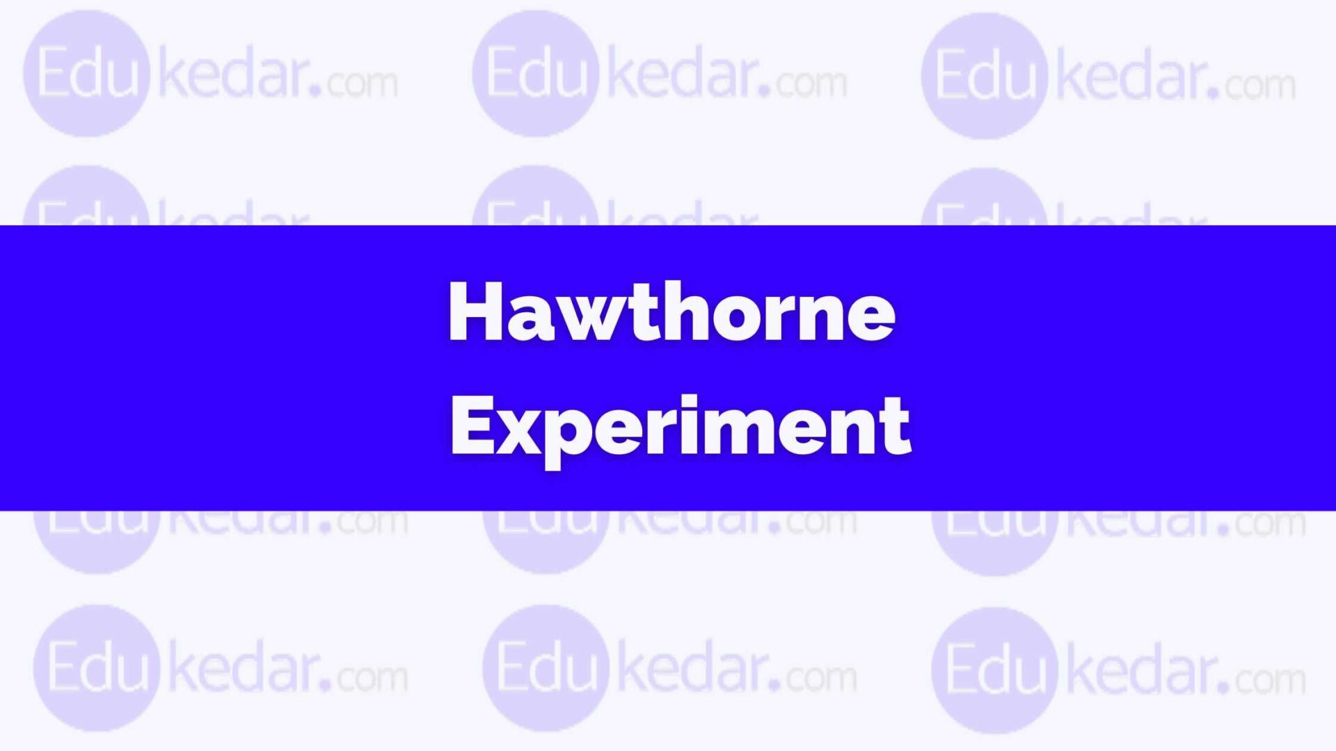 hawthorne experiment wikipedia