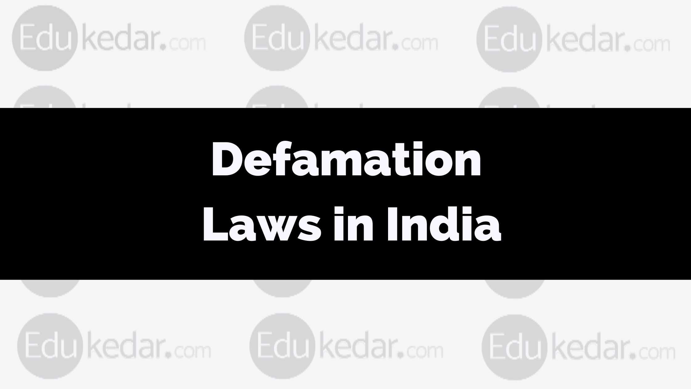 research paper on defamation in india