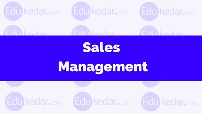 What is Sales Management