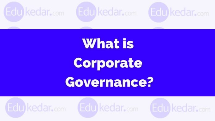 what is corporate governance?