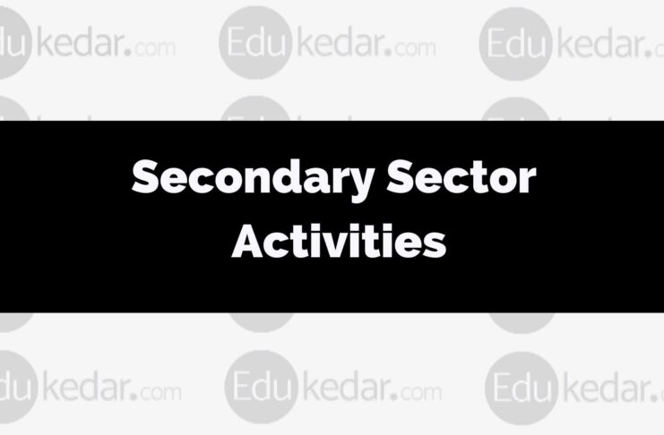 What are secondary sector activities