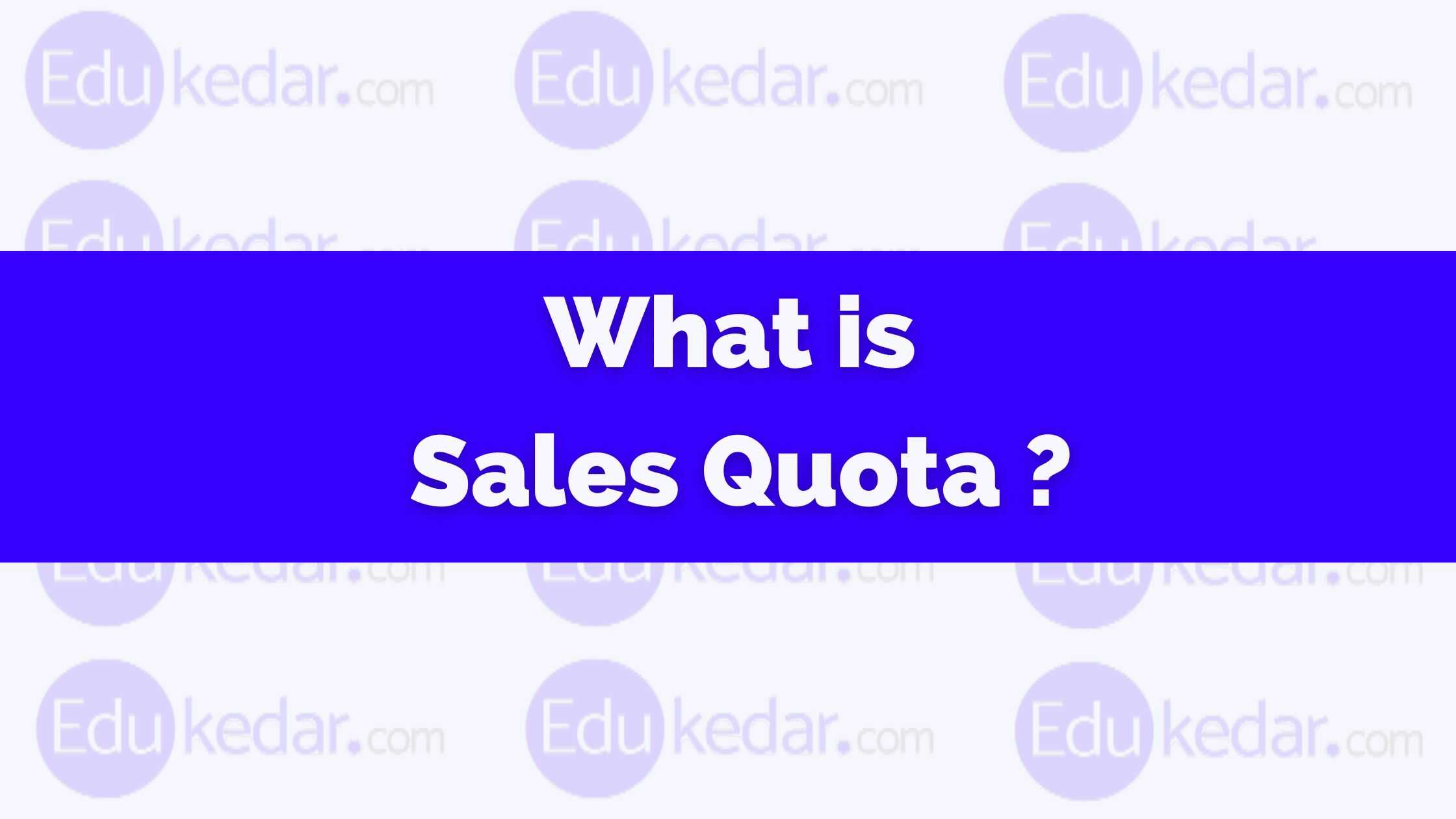 sales territories and quotas