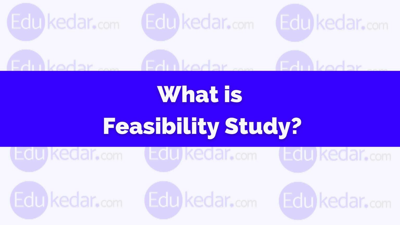 What is Feasibility Study? Meaning, Define, Types, Report Content