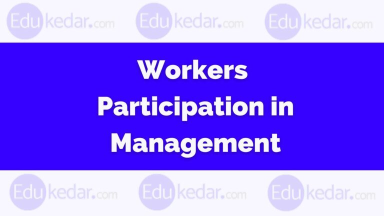Workers Participation in Management Workers Participation in Management