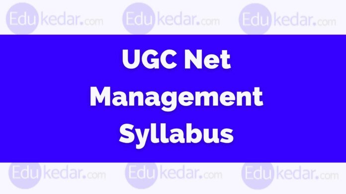 ugc net management syllabus