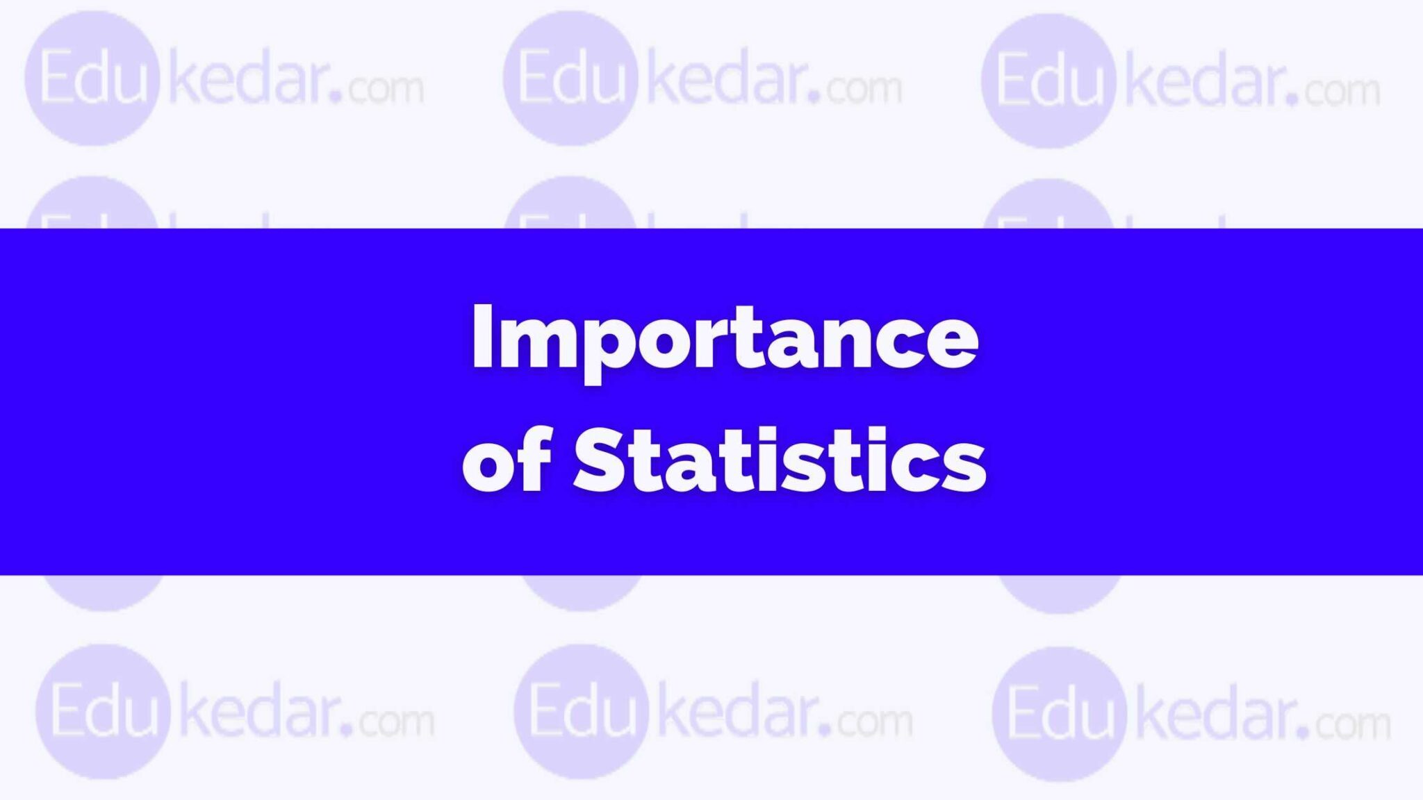 what is the importance of statistics in research essay