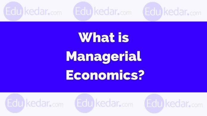 what is managerial economics
