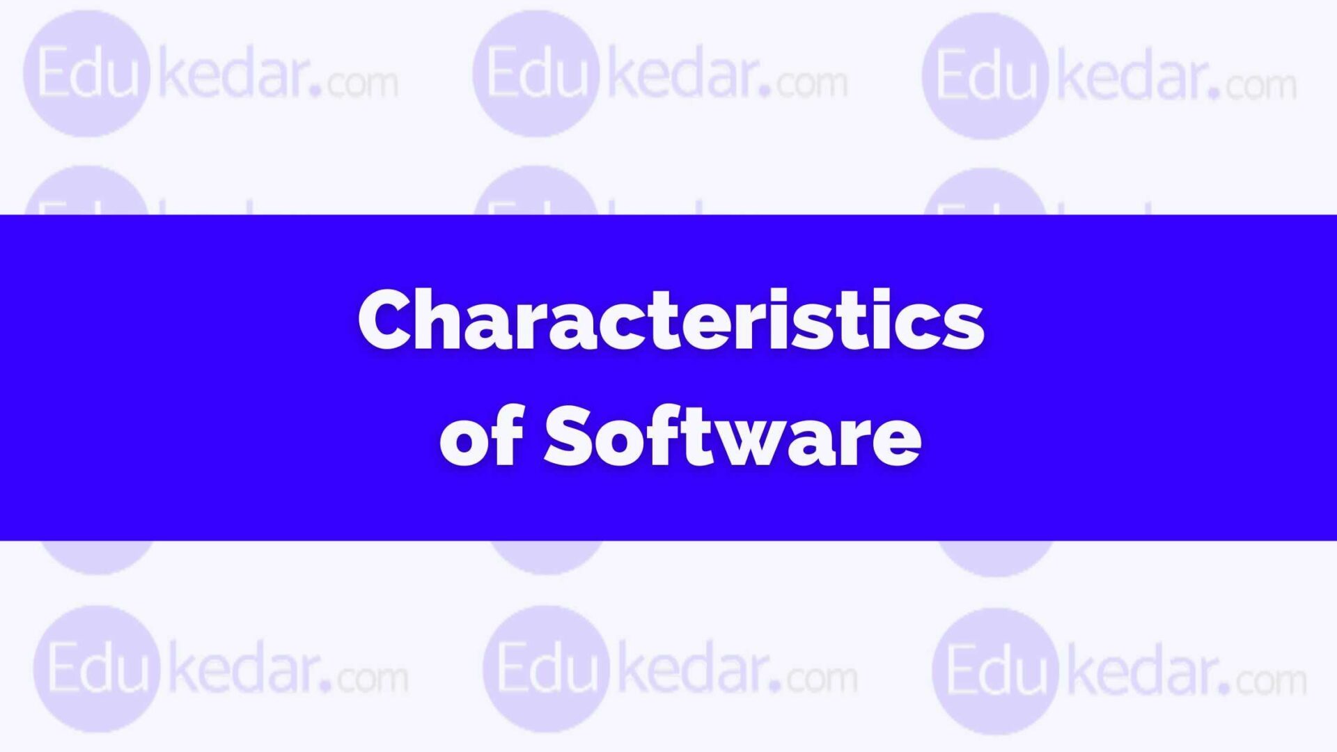 Characteristics of Software Nature and Feature