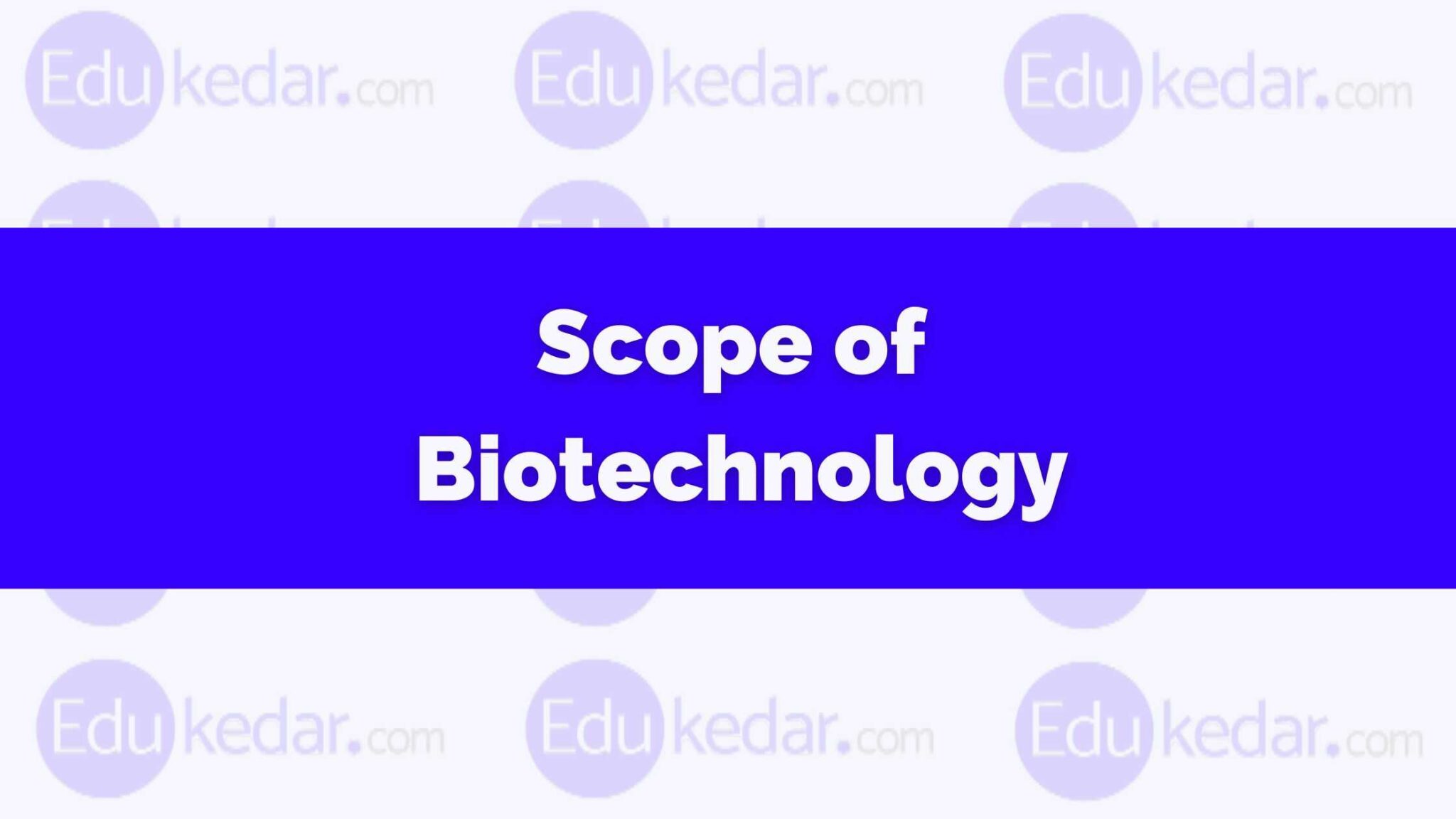 phd in biotechnology scope