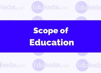 Scope of Education Scope of Education