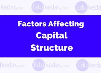 Factors Affecting Capital Structure factors affecting capital structure