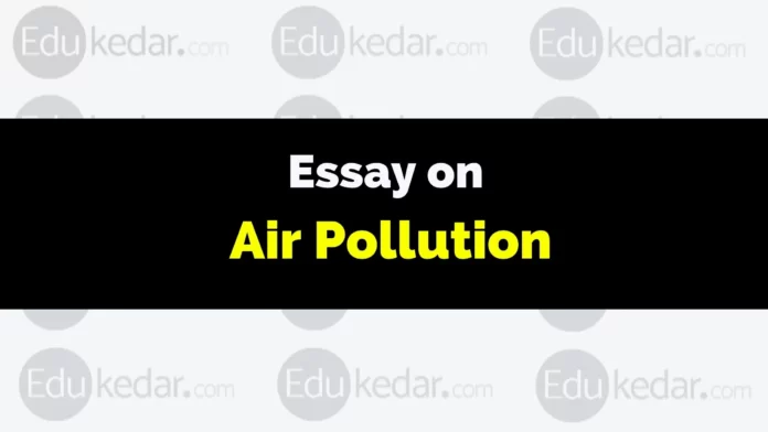 essay on air pollution