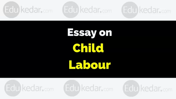 essay on child labour