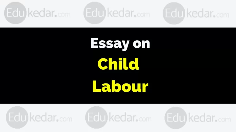 Essay on Child Labour