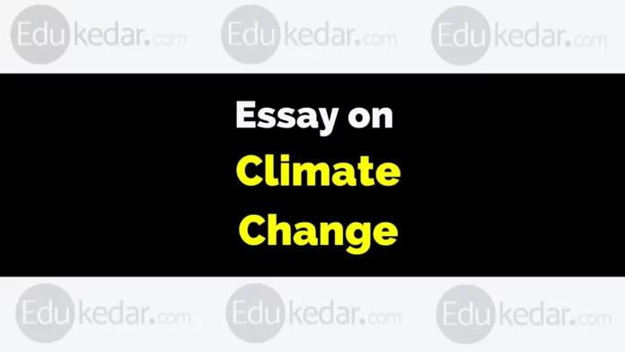 essay on climate change