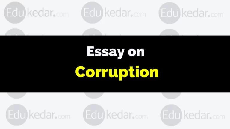 Essay on Corruption