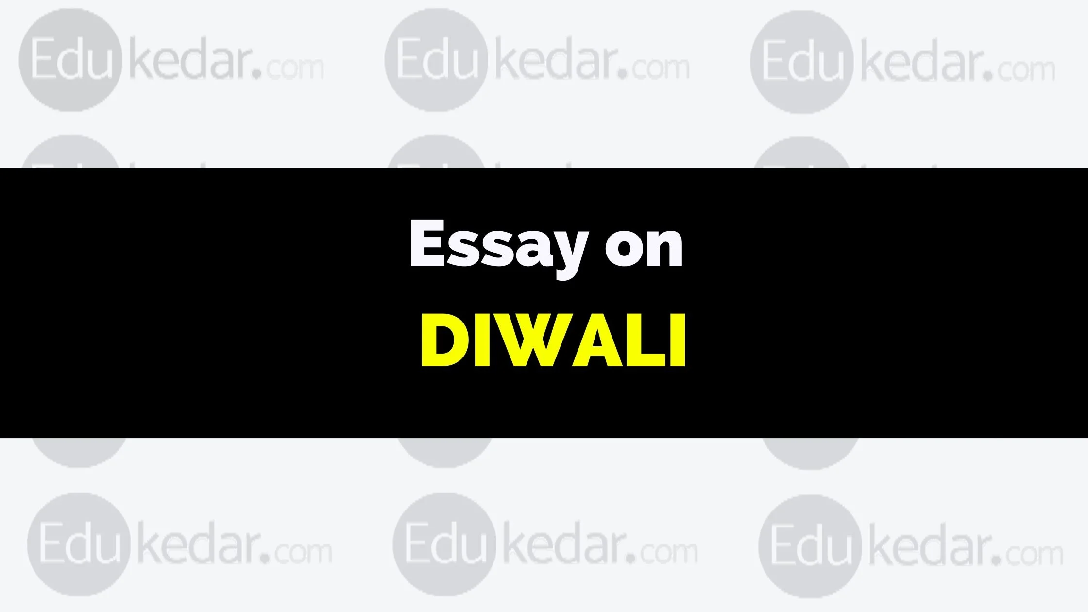 diwali essay 300 words