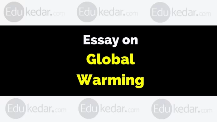 essay on global warming