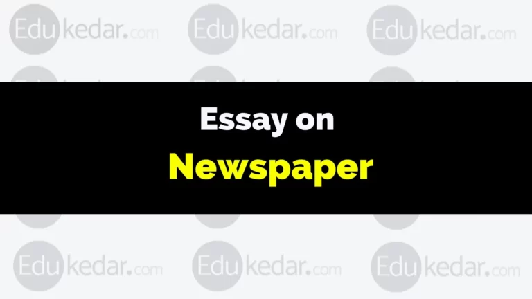 Essay on Newspaper