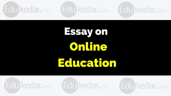 essay on online education