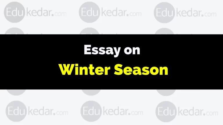 Essay on Winter Season