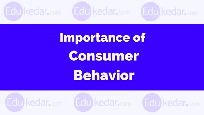 Importance of Consumer Behavior